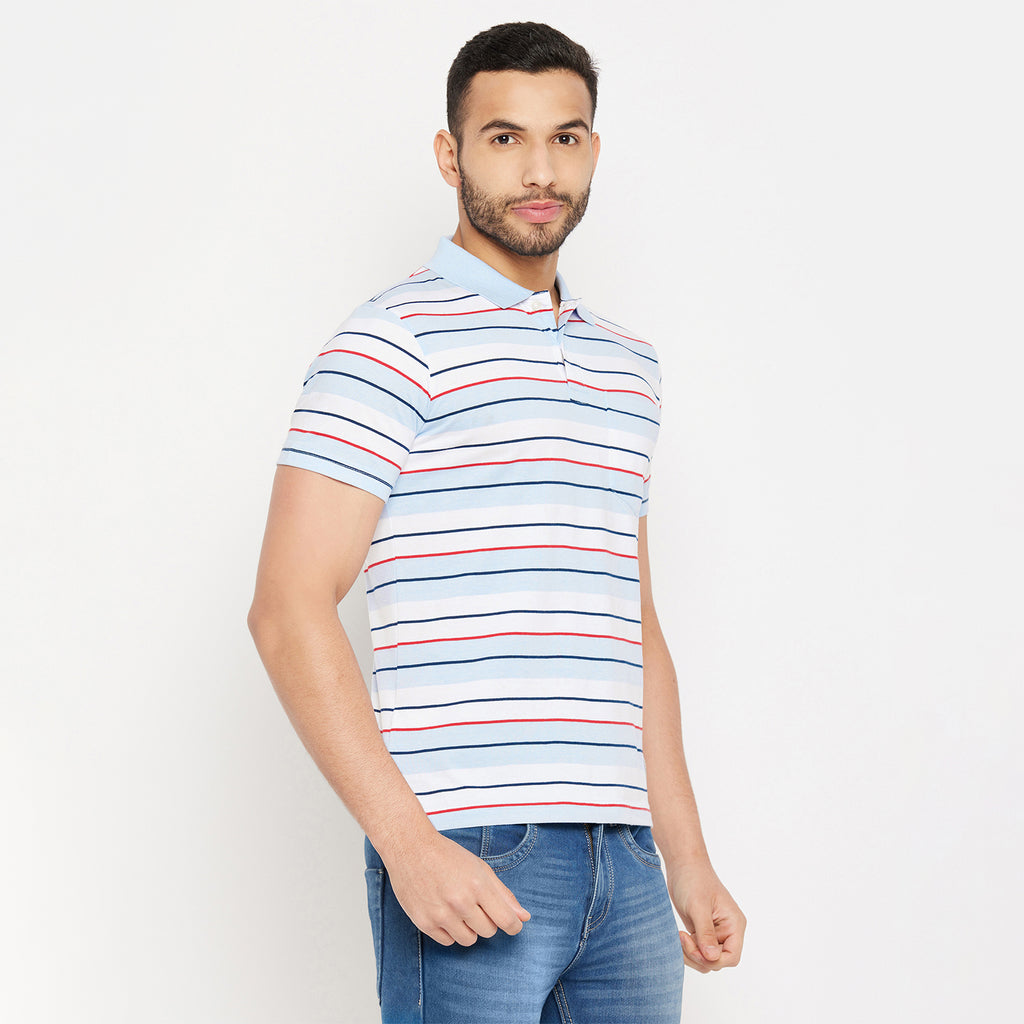 Duke Stardust Men Half Sleeve Polo Neck Cotton T-shirt (4293)