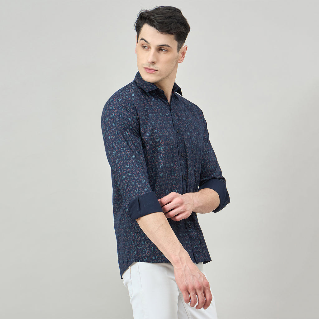 Duke Urban Men Full Sleeve Cotton Shirt (SDO8PRAY)