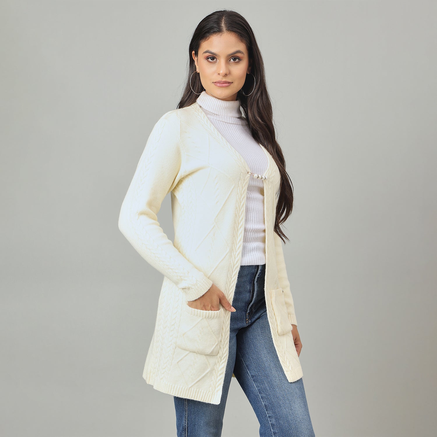 Duke Urban Women Full Sleeve Regular Shrug (SDS1403)