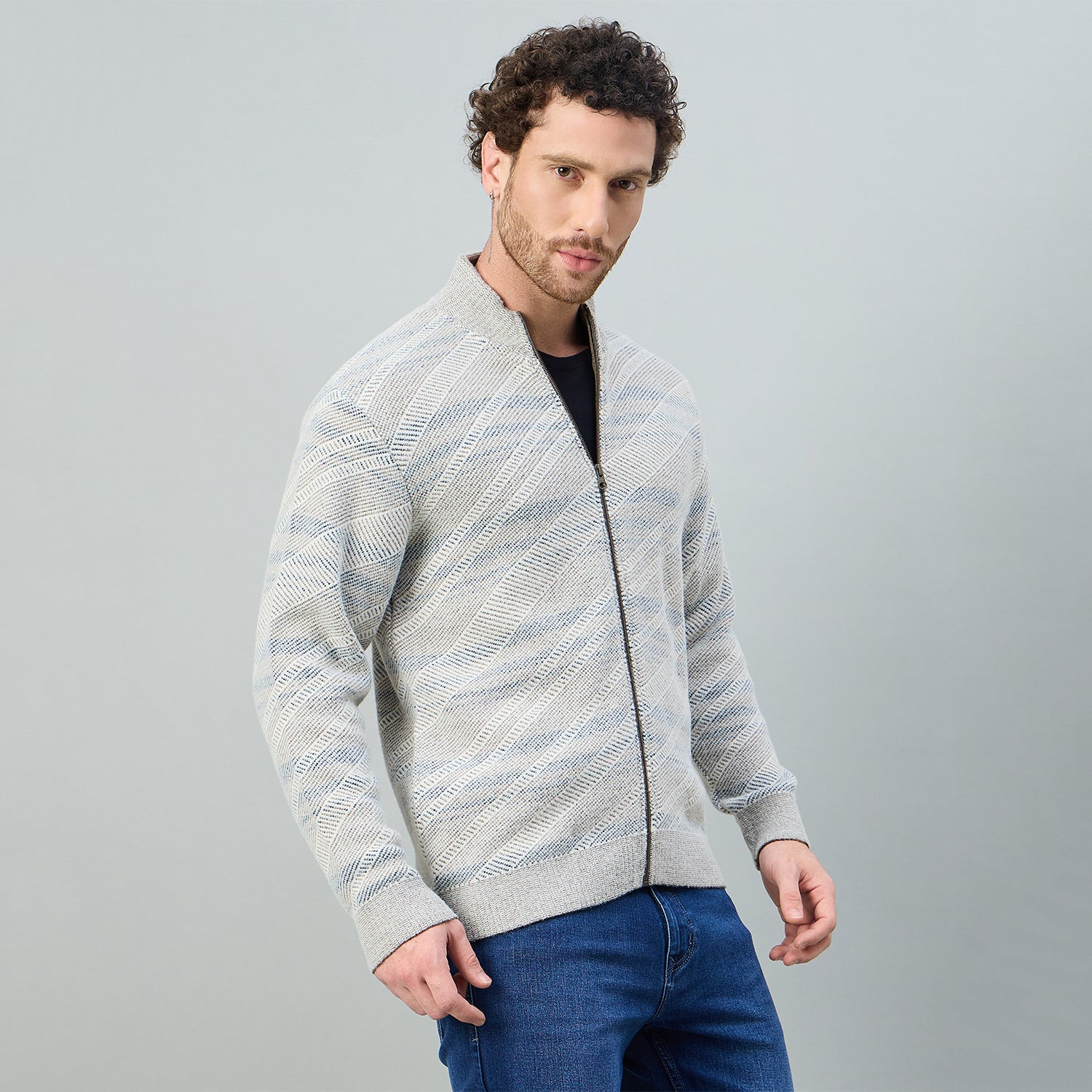 Duke Urban Men Stylish full sleeve zipper sweater (SDS2219)
