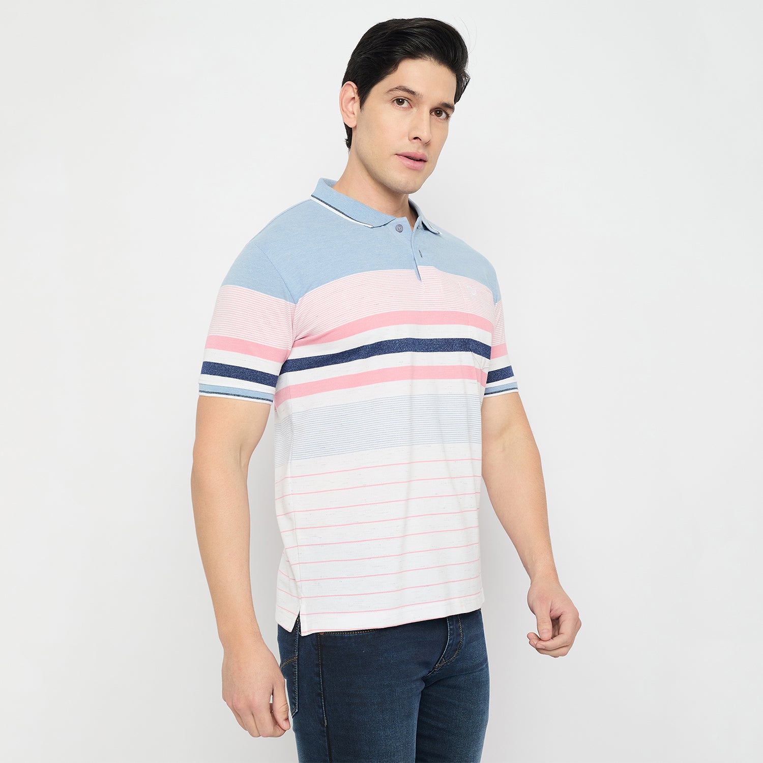 Duke Urban Men Half Sleeve Cotton Polo Tshirt (LF7364)