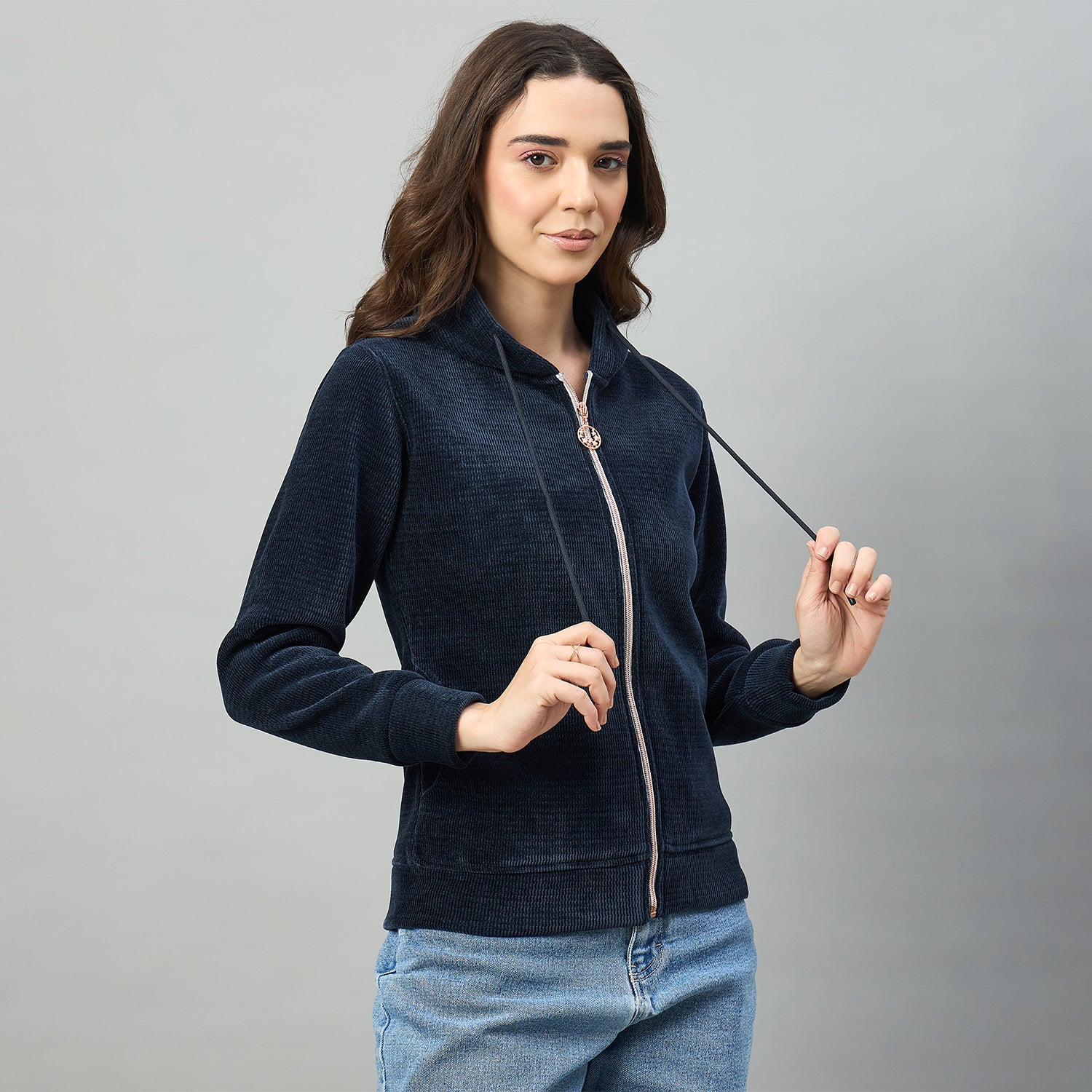 Duke Urban Women Full Sleeve Hooded Sweatshirt (LFX1006)