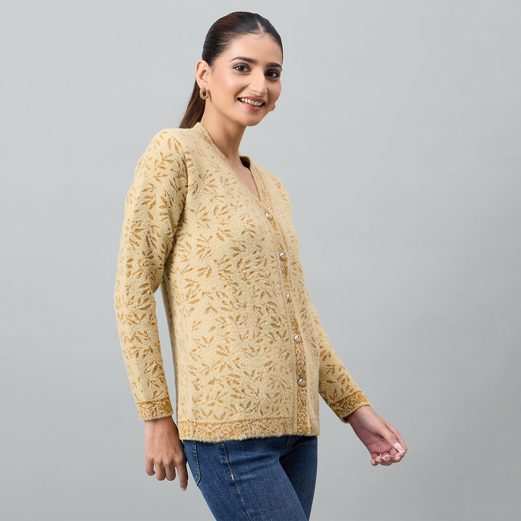 Duke Urban Women Full Sleeve Front Open Regular Cardigan (SDS1303)