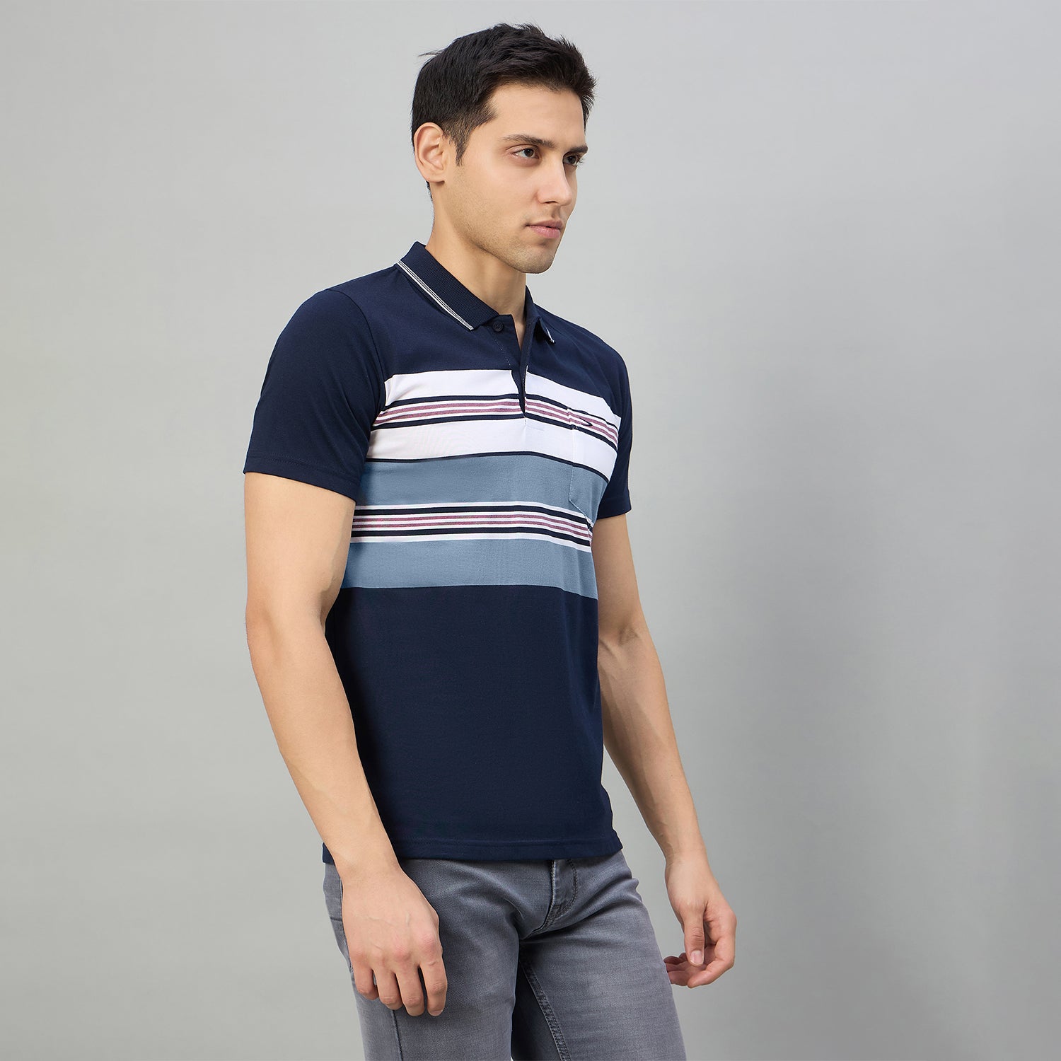 Duke Men Half Sleeve Cotton Regualr Fit Casual T-shirt (MLF1183)