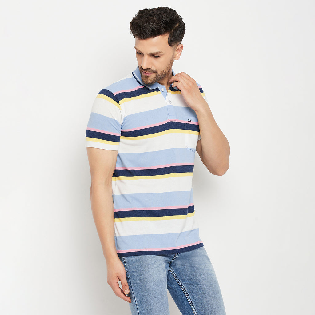 Duke Stardust Men Half Sleeve Polo Neck Cotton T-shirt (1069)