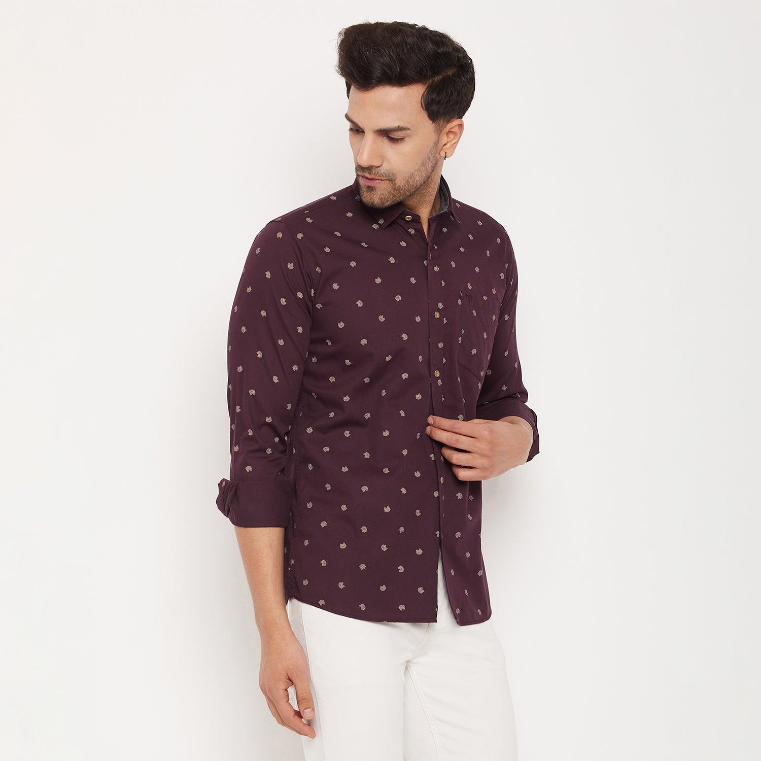 Duke Stardust Men Full Sleeve Cotton Shirt (SDO8PRTC)