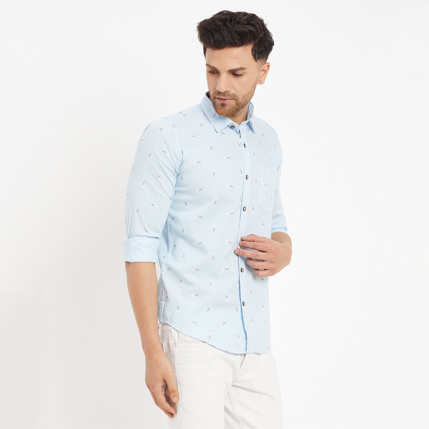Duke Urban Men Full Sleeve Cotton Shirt (SD7PLDAQ)