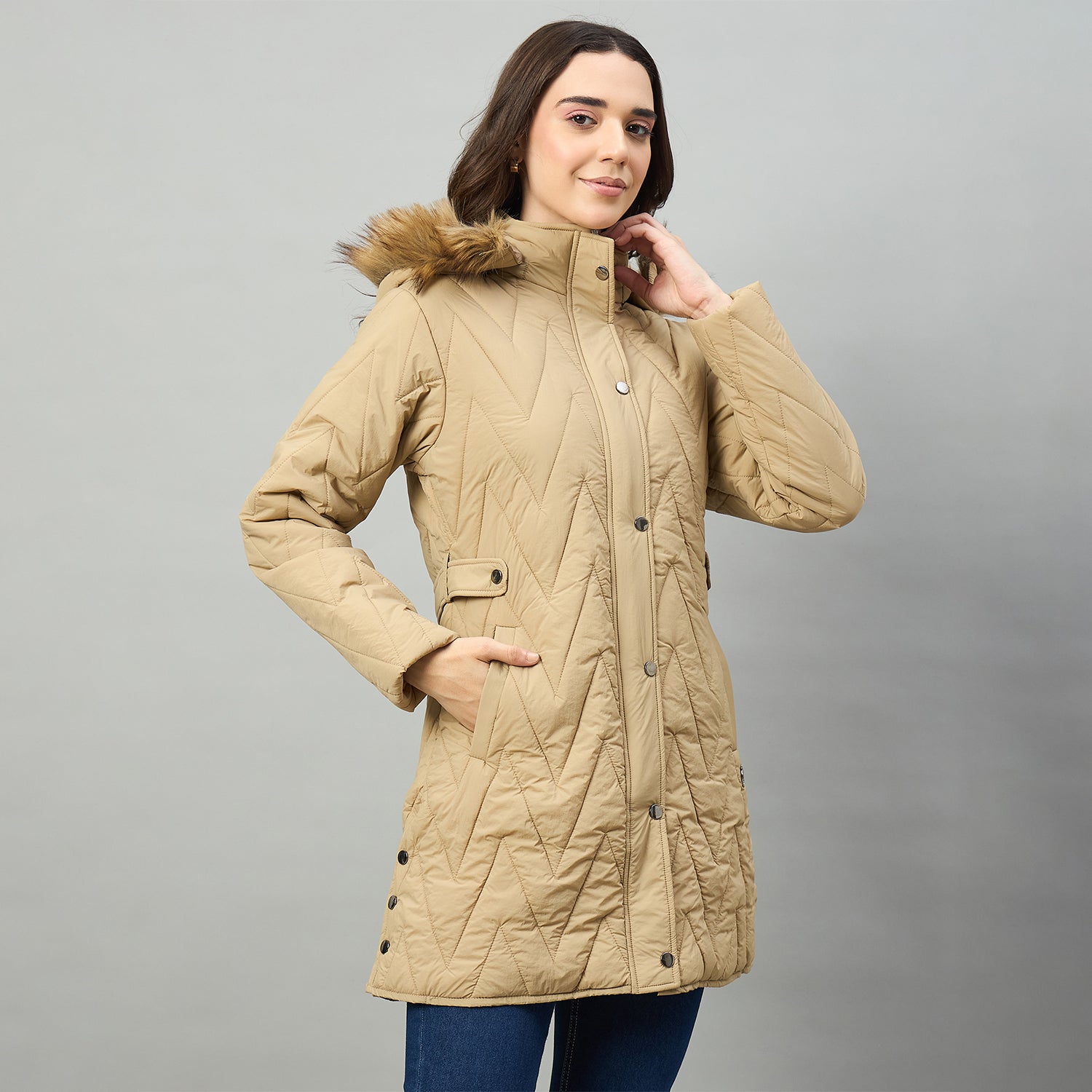 Duke Urban Women Short Style Long Length Jacket (SDZ4208)