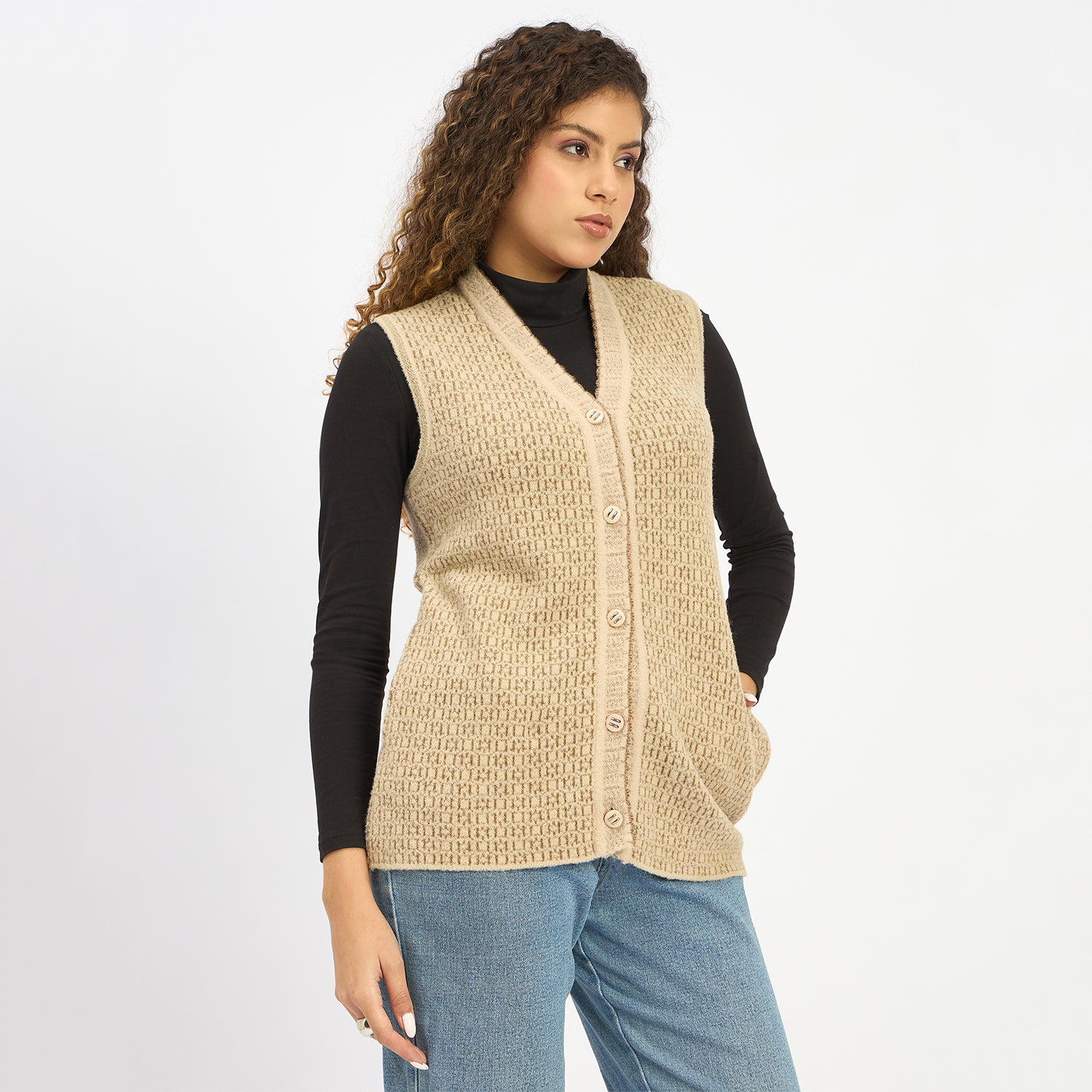 Duke Urban Women Sleeveless Cardigan (SDS1267N)