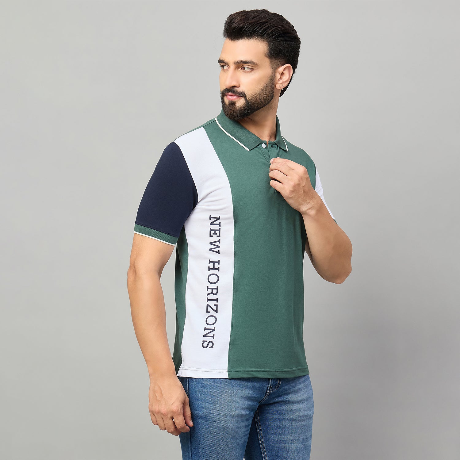 Duke Urban Men Half Sleeve Polo Cotton Tshirt (LF7658)