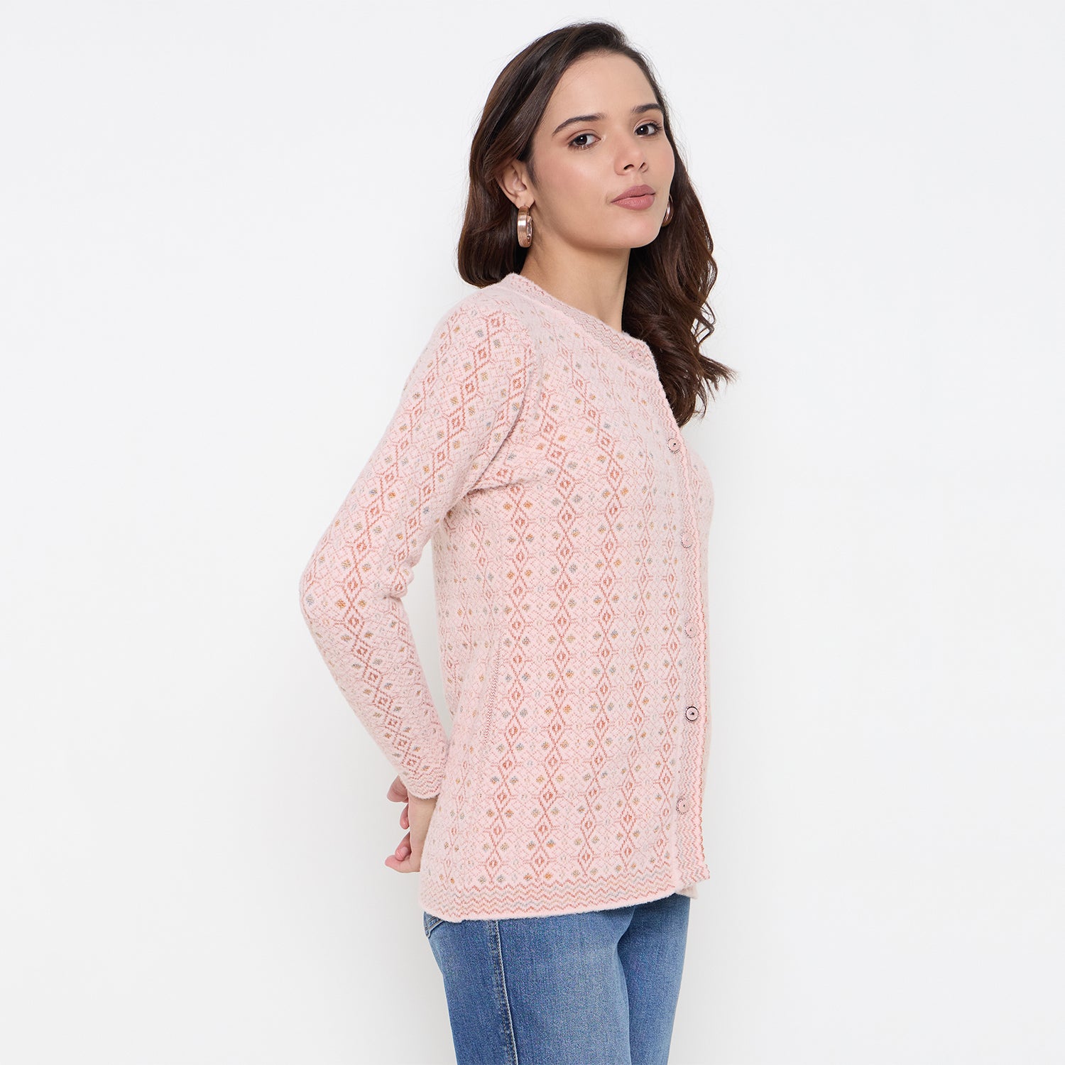 Duke Urban Women Full Sleeve Front Open Sweater (SDS1279)