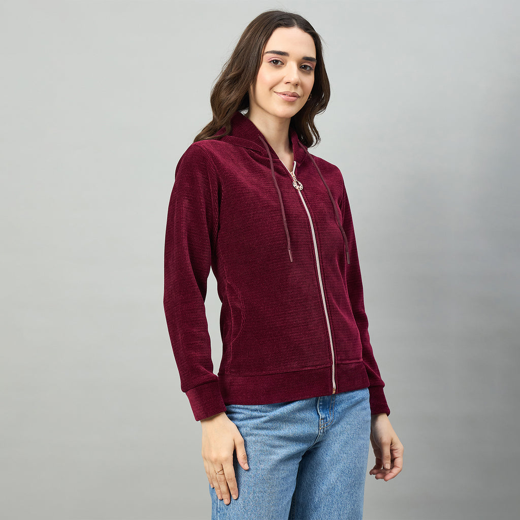 Duke Urban Women Full Sleeve Hooded Sweatshirt (LFX1006)