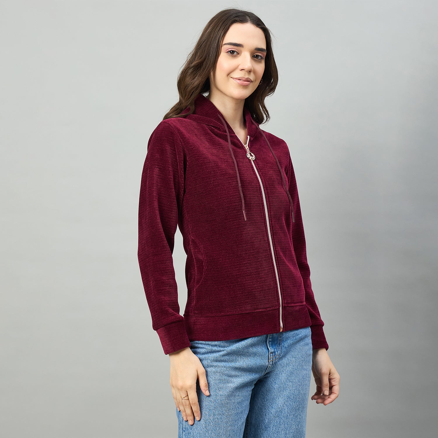 Duke Urban Women Full Sleeve Hooded Sweatshirt (LFX1006)