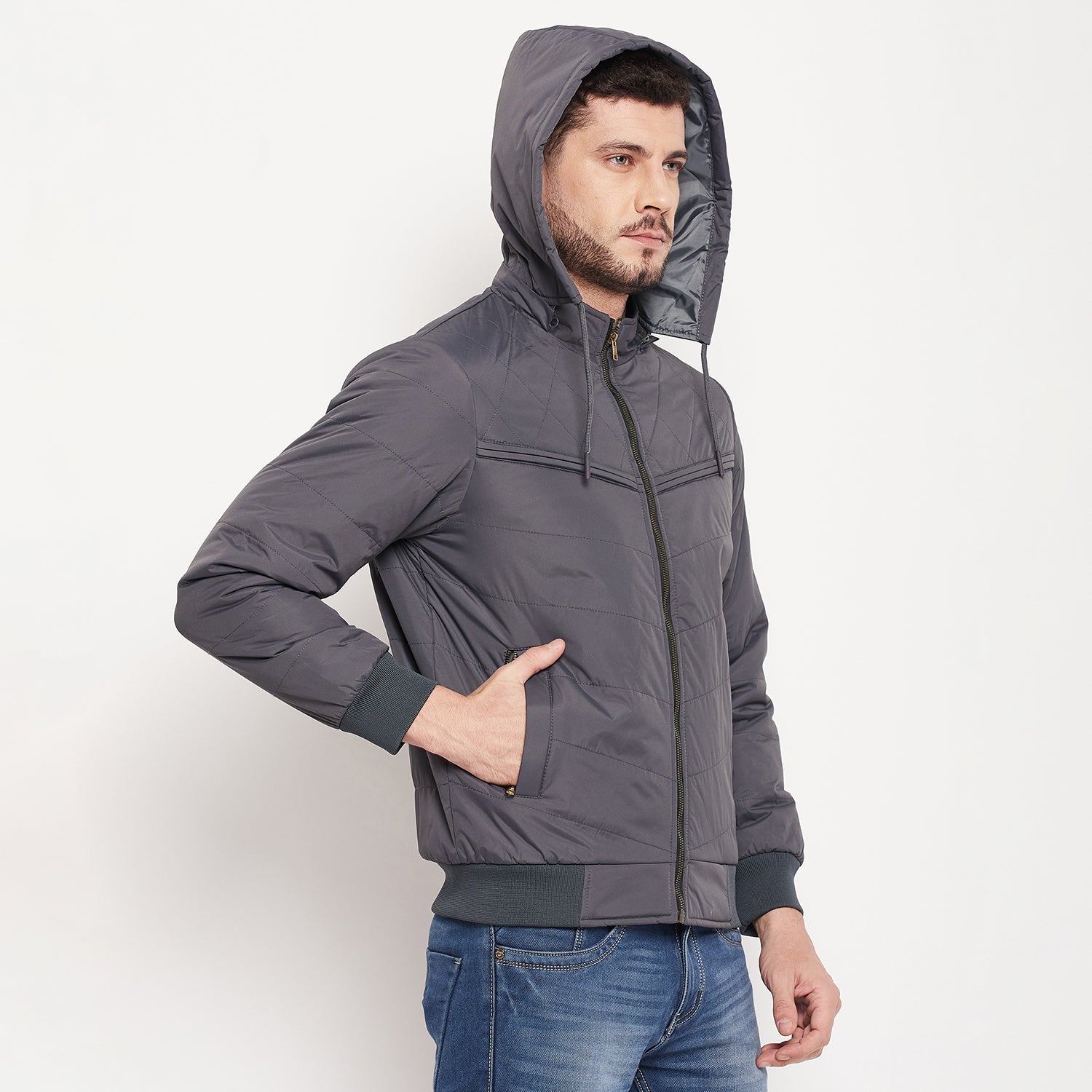 Duke Urban Men Full Sleeve Hooded Jacket (OSDZ1089)