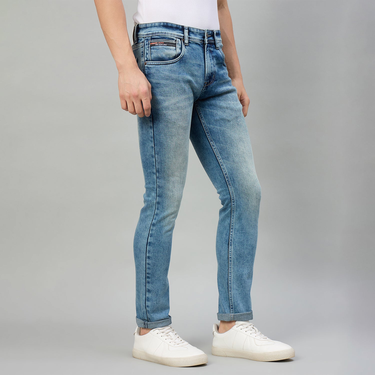 Duke Men Narrow Fit Stretchable Jeans (SDD5963N)