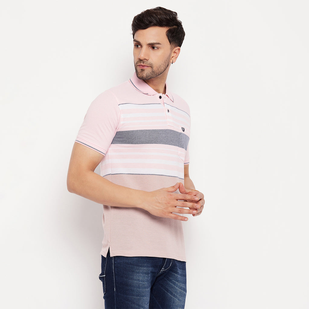 Duke Stardust Men Half Sleeve Polo Neck Cotton T-shirt (LF5880)