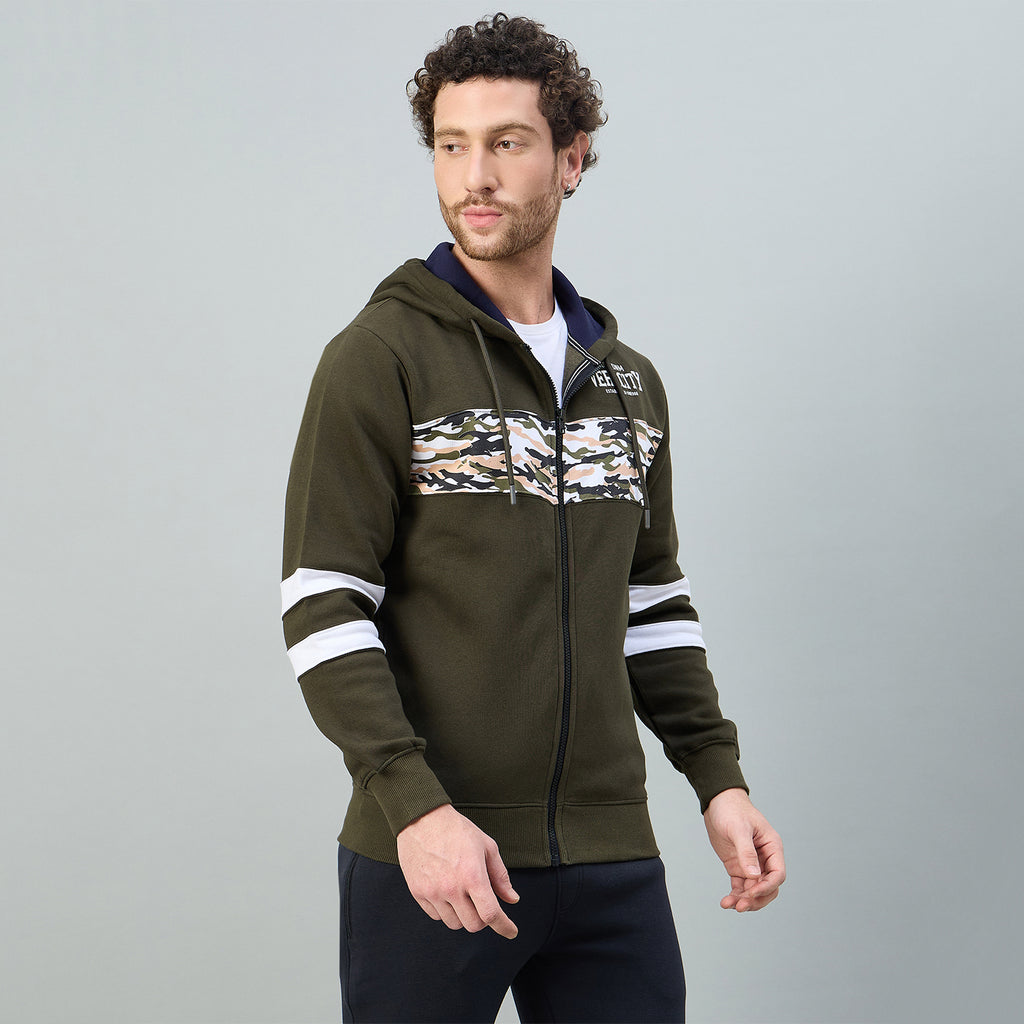 Duke Urban Men Full Zip Regular Sweathirt (LF6447)