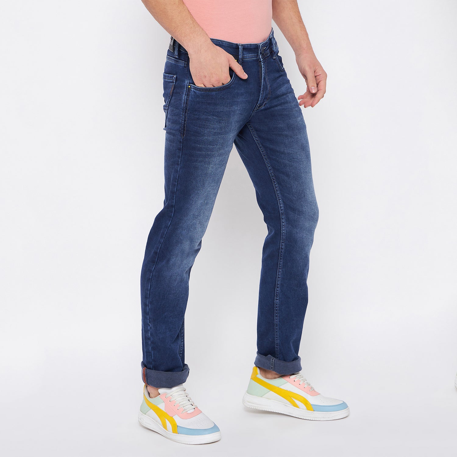 Duke Urban Men Comfort Fit Stretchable Jeans (SDD5377C)