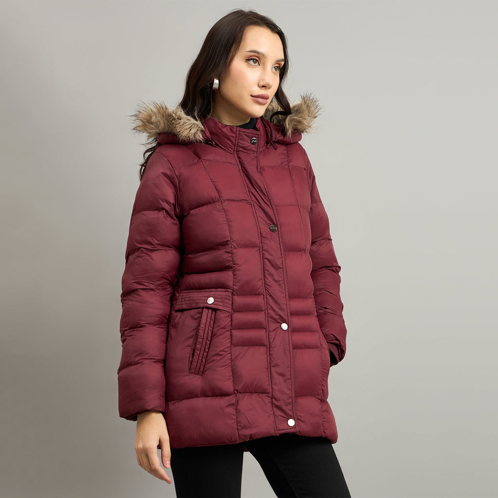 Duke Urban Women Short Style Hooded Bomber Jacket (SDZ4145)