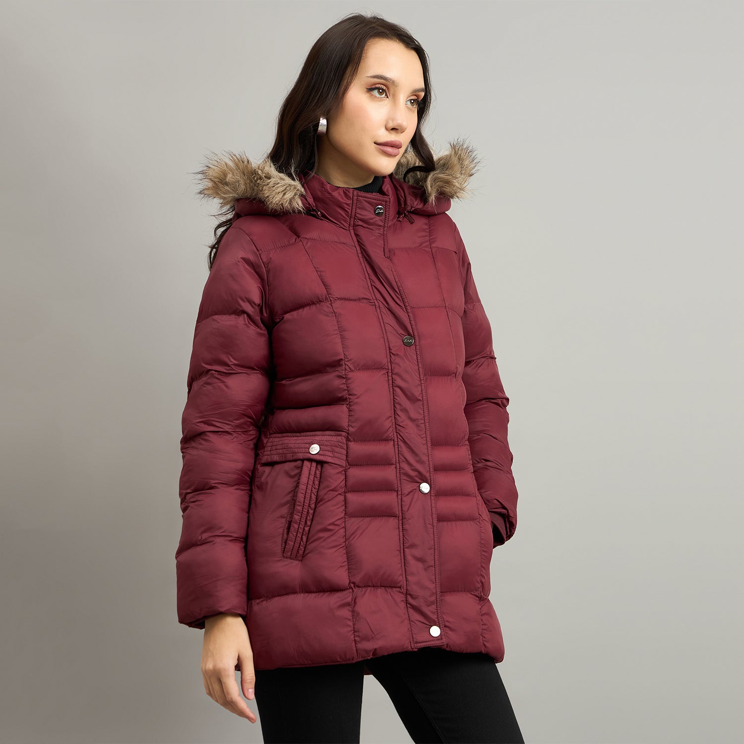 Duke Urban Women Short Style Hooded Bomber Jacket (SDZ4145)
