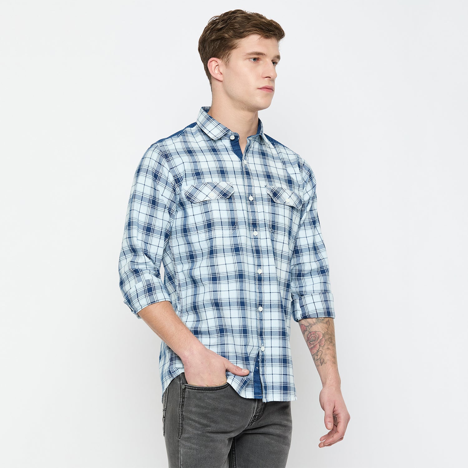 Duke Urban Men Full Sleeve Cotton Shirt (SDO9CKII)