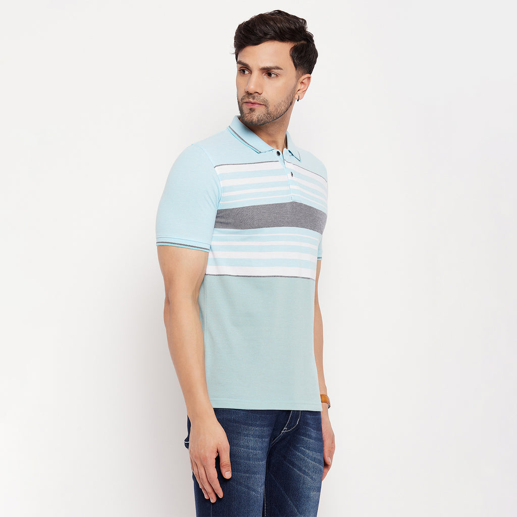 Duke Stardust Men Half Sleeve Polo Neck Cotton T-shirt (LF5880)