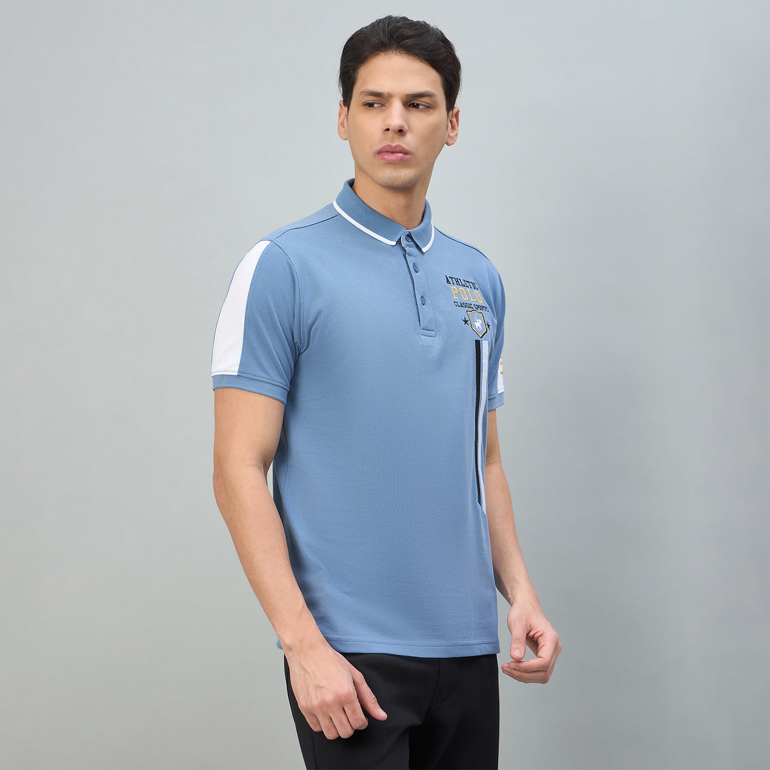 Duke Urban Men Solid Half Sleeve Slim fit Polo Tshirt (LF7552)