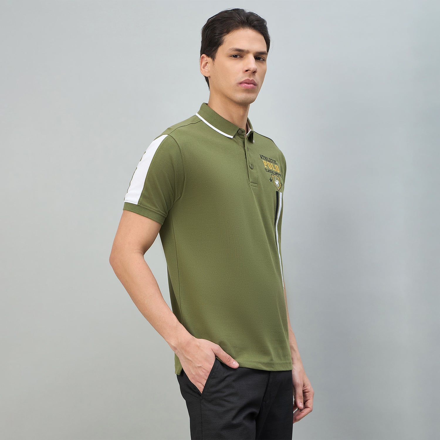 Duke Urban Men Solid Half Sleeve Slim fit Polo Tshirt (LF7552)