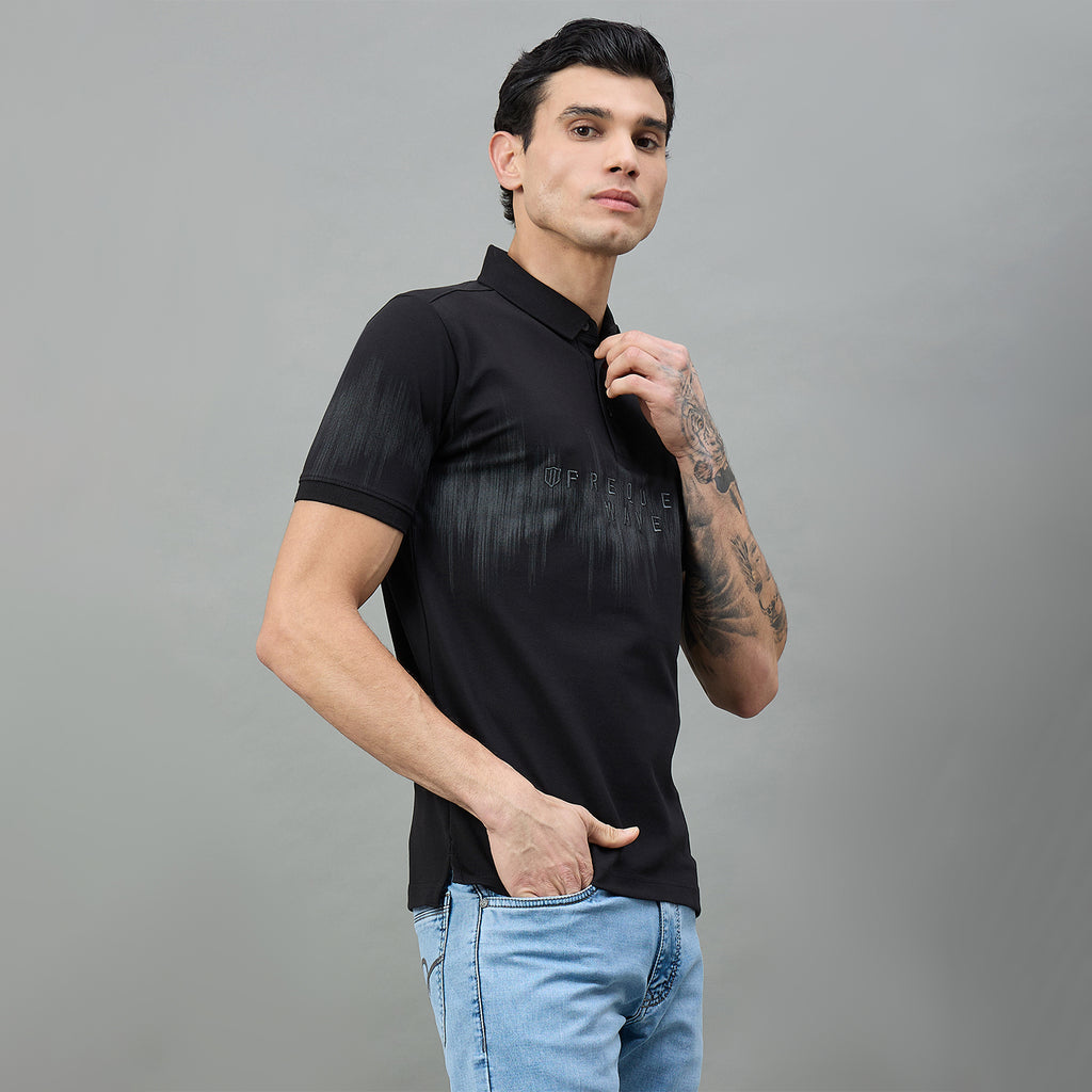 Duke Urban Men Half Sleeve Printed Slim fit Polo T-Shirt (LF7527)