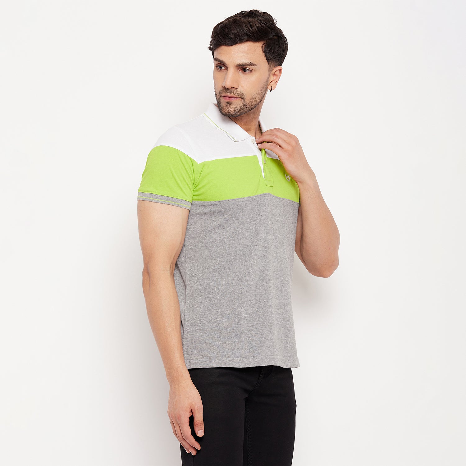 Duke Stardust Men Half Sleeve Polo Neck Cotton T-shirt (4036)