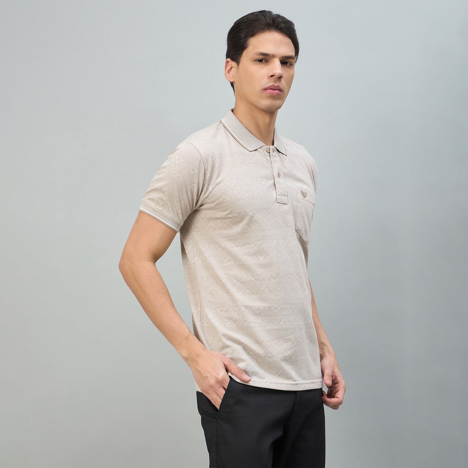 Duke Urban Men Solid Half Sleeve Regular Polo Tshirt (LF7733)