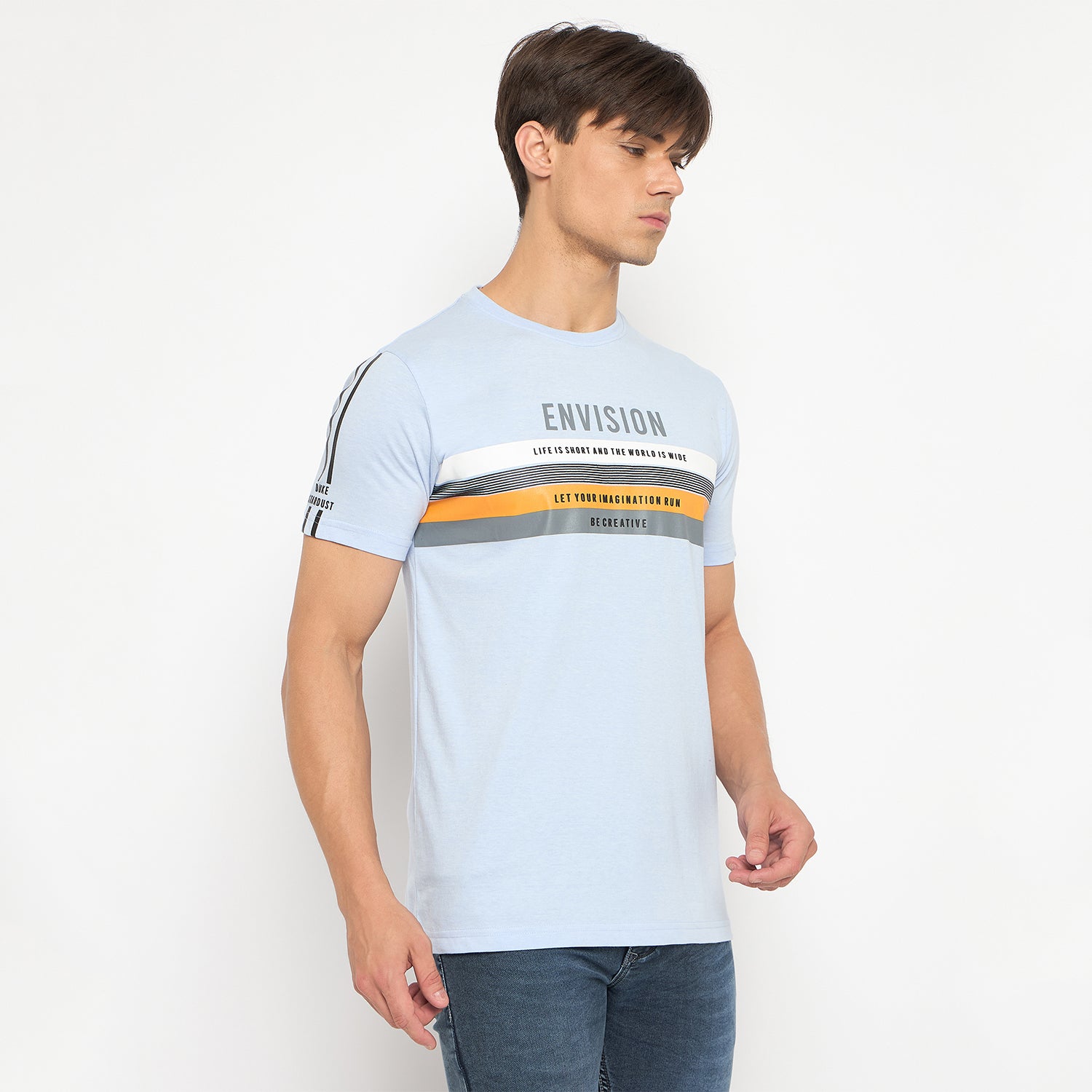 Duke Strardust Men Half Sleeve Cotton T-shirt (LF7104)