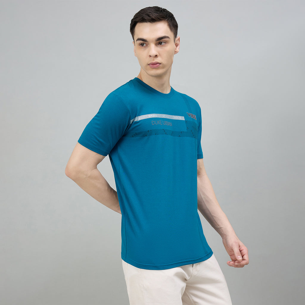 Duke Urban Men Round Neck Half Sleeve Slim T-Shirt (LF7517)
