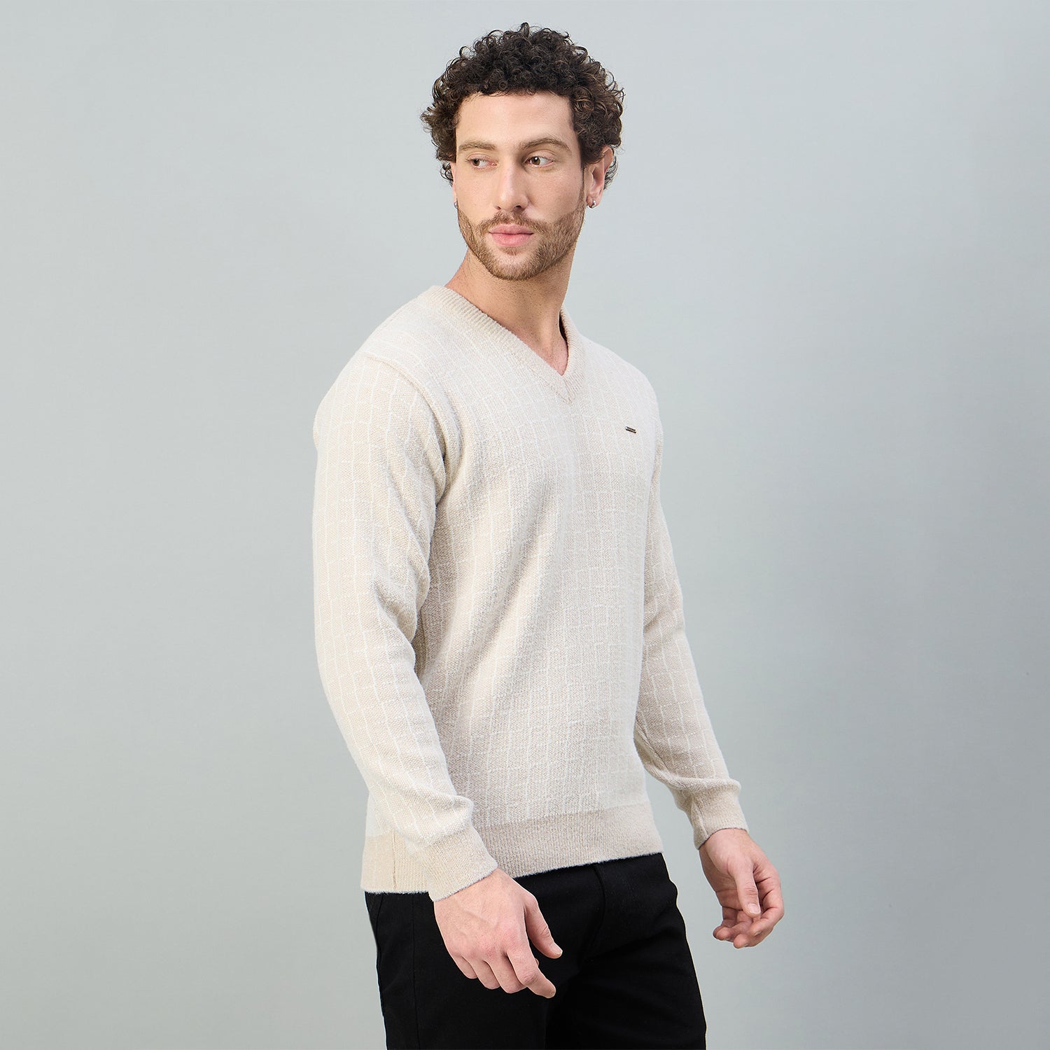 Duke Urban Men V-Neck Full Sleeve Sweater (SDS2235)