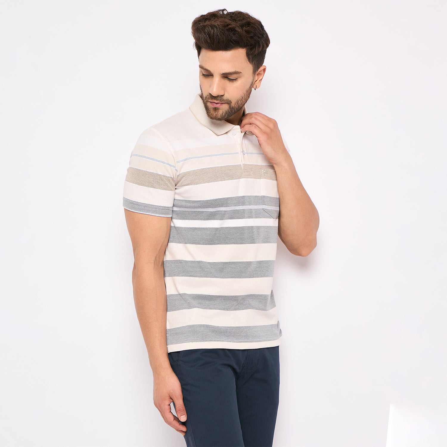 Duke Stardust Men Half Sleeve Cotton T-shirt (LF7255)