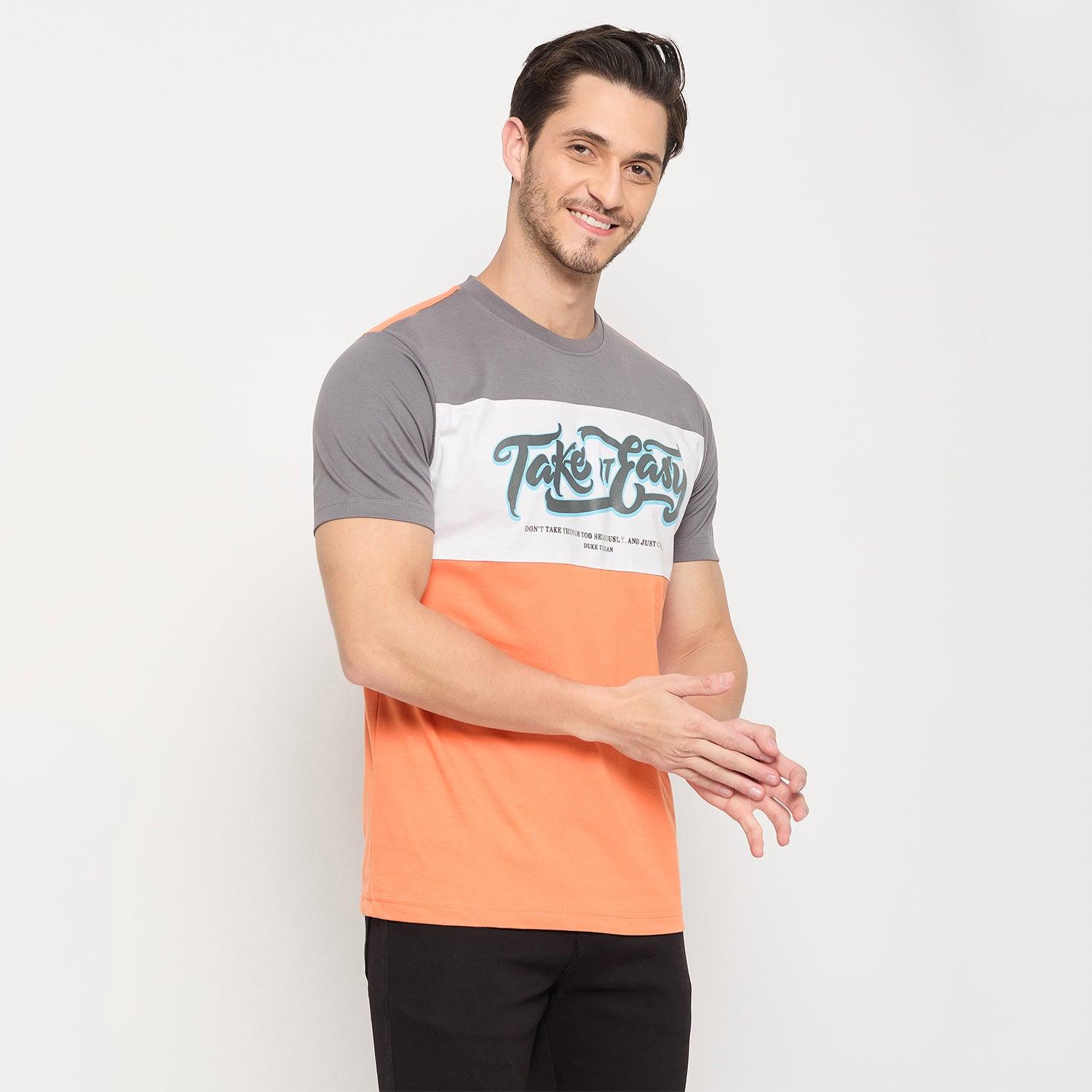 Duke Urban Men Half Sleeve Cotton T-shirt (ONLF257)