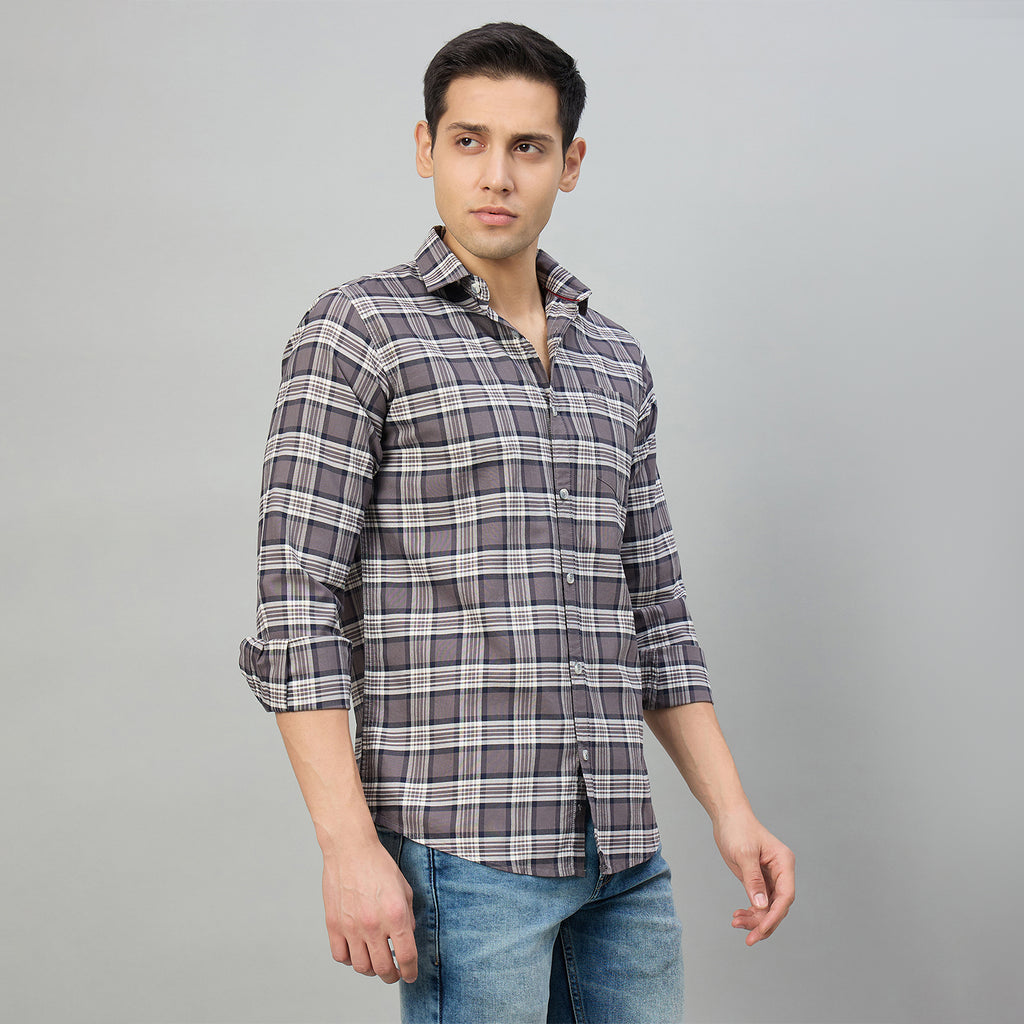 Duke Men Slim Fit Full Sleeve Oxford Cotton Shirt (SDO5CKCZ)