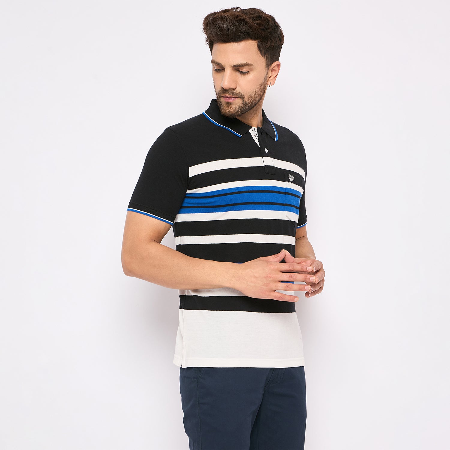 Duke Stardust Men Half Sleeve Cotton T-shirt (LF5362)