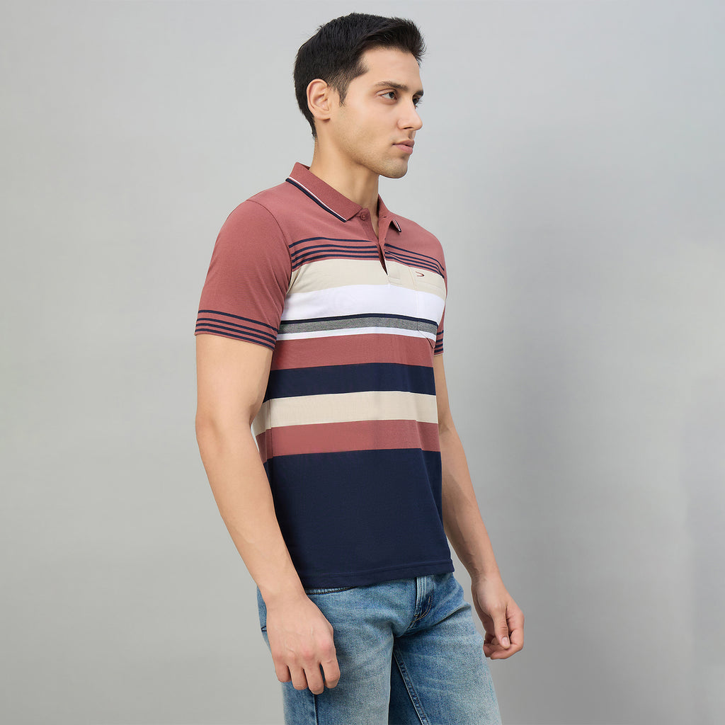 Duke Men Half Sleeve Cotton Regualr Fit Casual T-shirt (MLF1177)