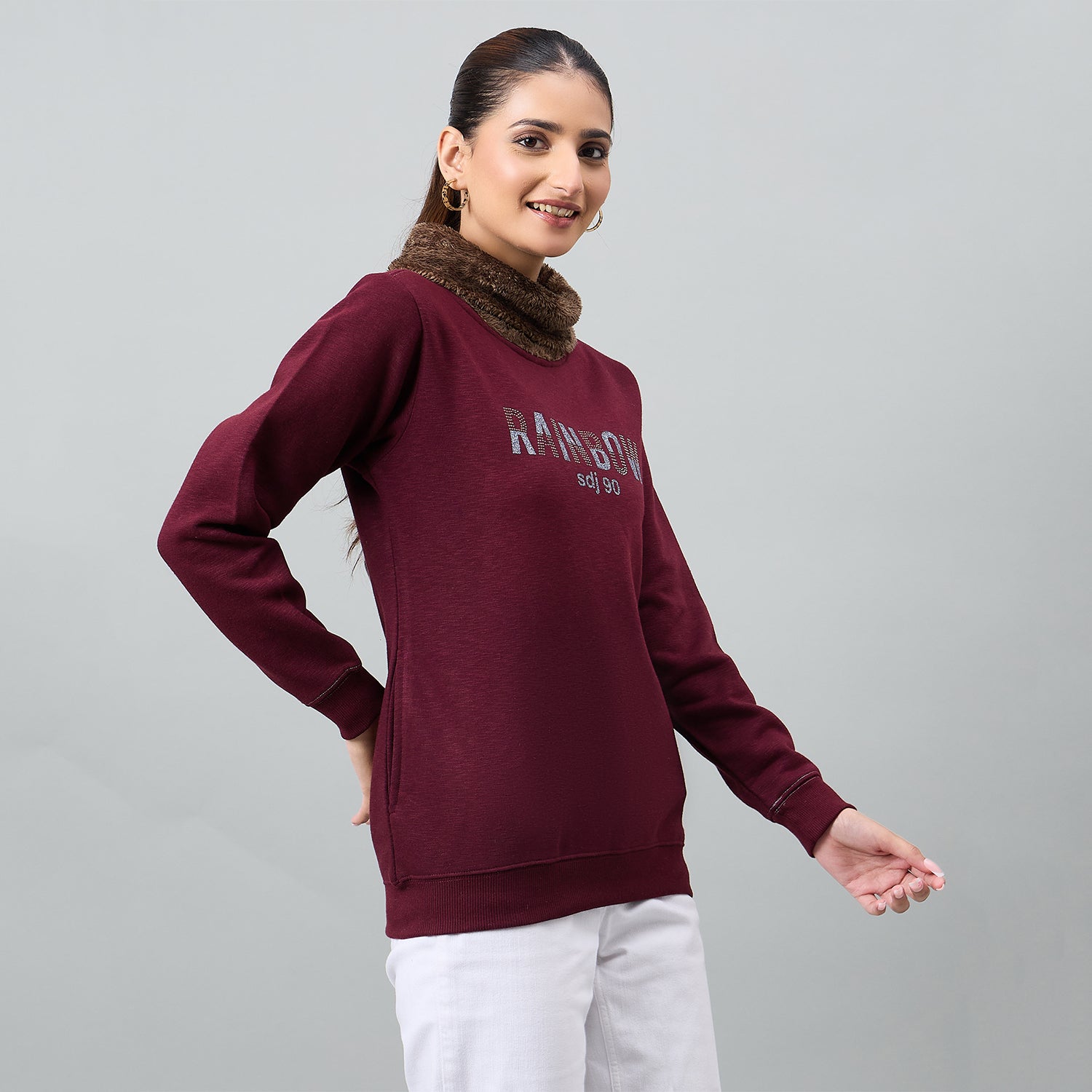 Duke Urban Women Full Sleeve Round Neck Sweatshirt (LFX947)