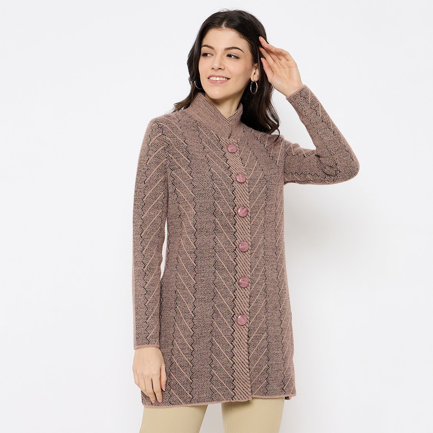 Duke Urban Women Full Sleeve Long Sweater (SDS1360)