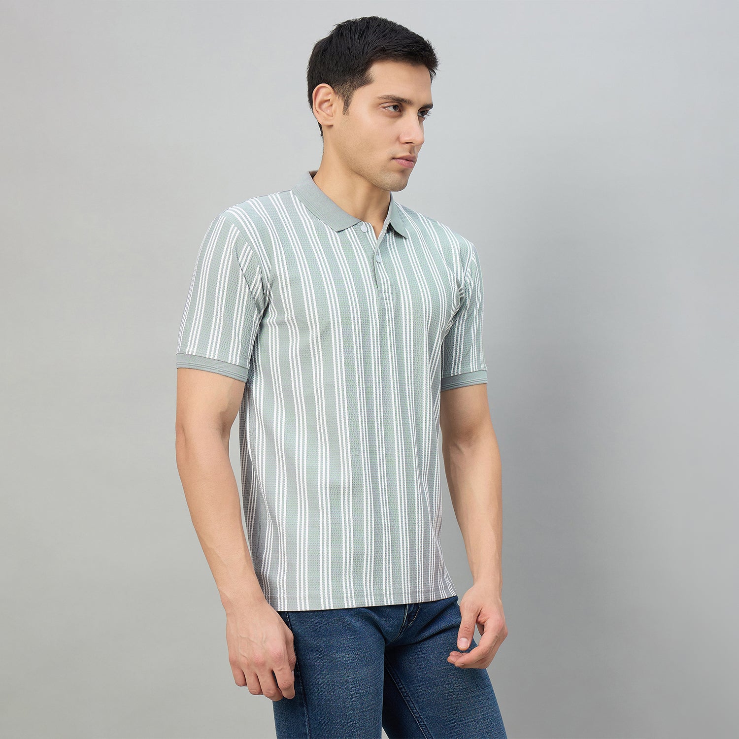 Duke Men Half Sleeve Cotton Regualr Fit Casual T-shirt (LF7918)