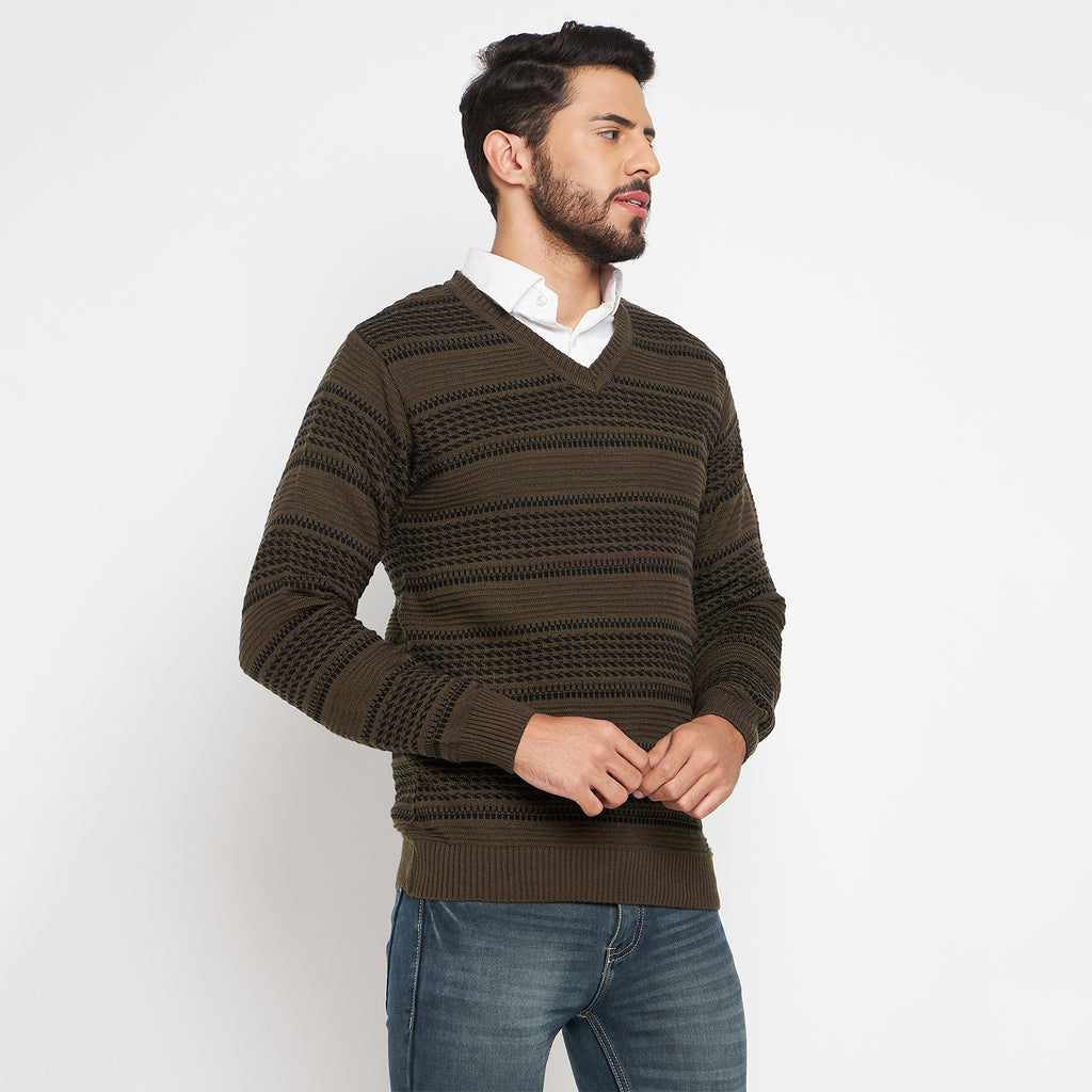Duke Urban Men Full Sleeve V Neck Sweater (SDS2045)