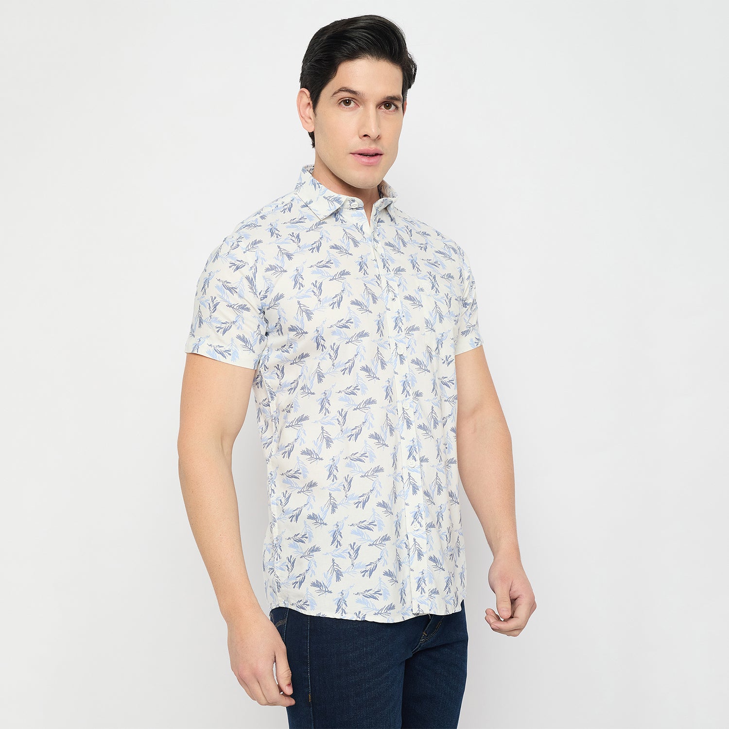Duke Urban Men Half Sleeve Cotton Shirt (SDO4PRAH)