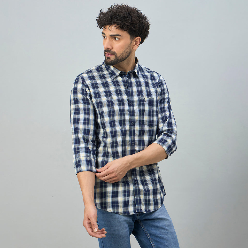 Duke Urban Men Shortstyle Checkered Shirt (SDO7CKBU)