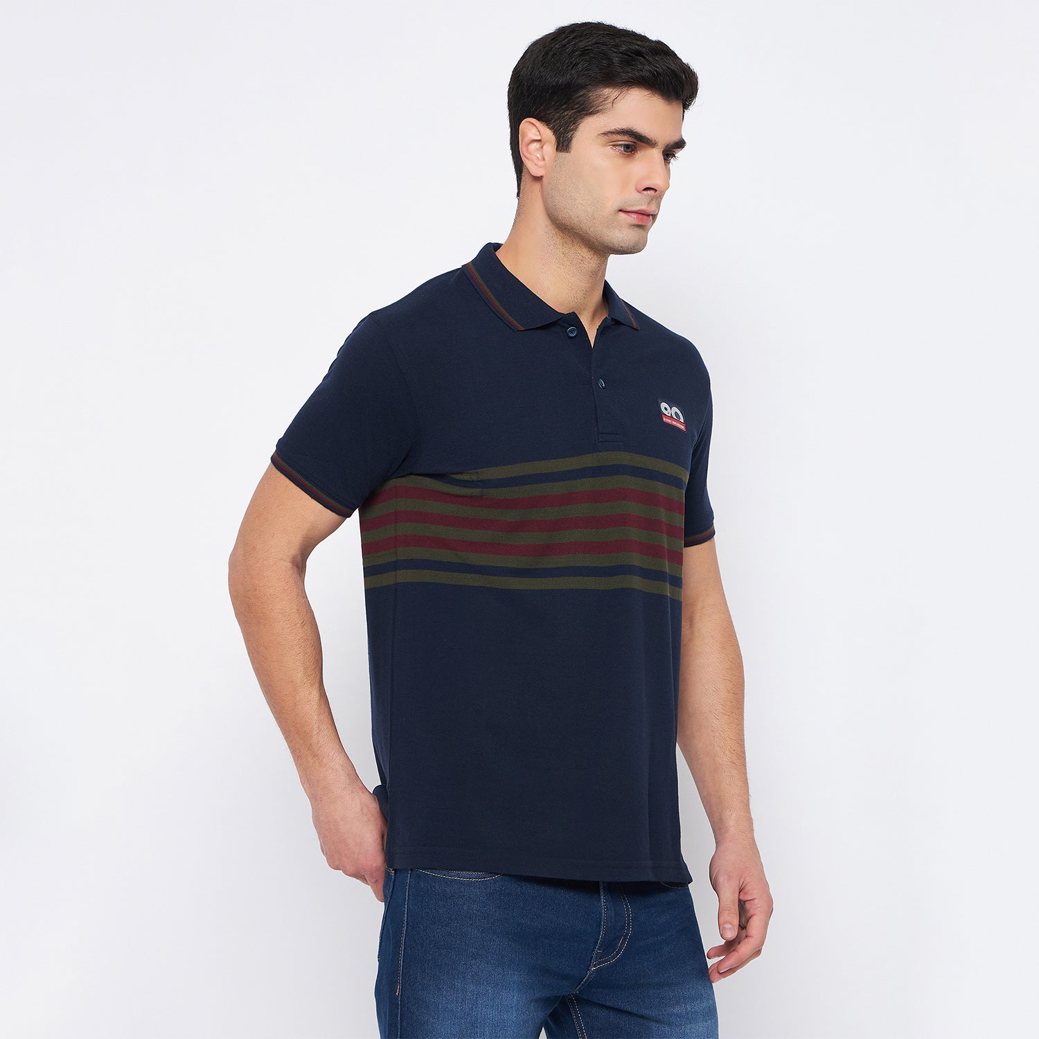 Duke Stardust Men Half Sleeve Cotton T-shirt (MLF5386)