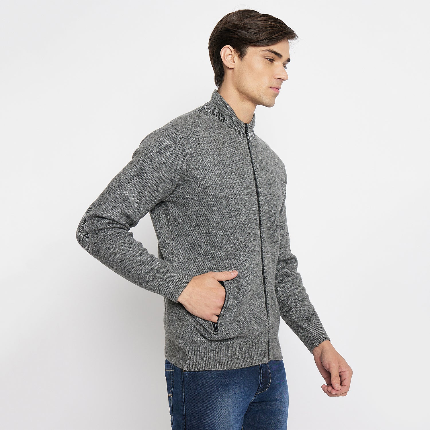 Duke Urban Men Full Sleeve Zipper Cardigan (SDS2148)