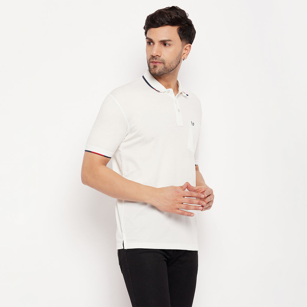 Duke Stardust Men Half Sleeve Polo Neck Cotton T-shirt (1700)