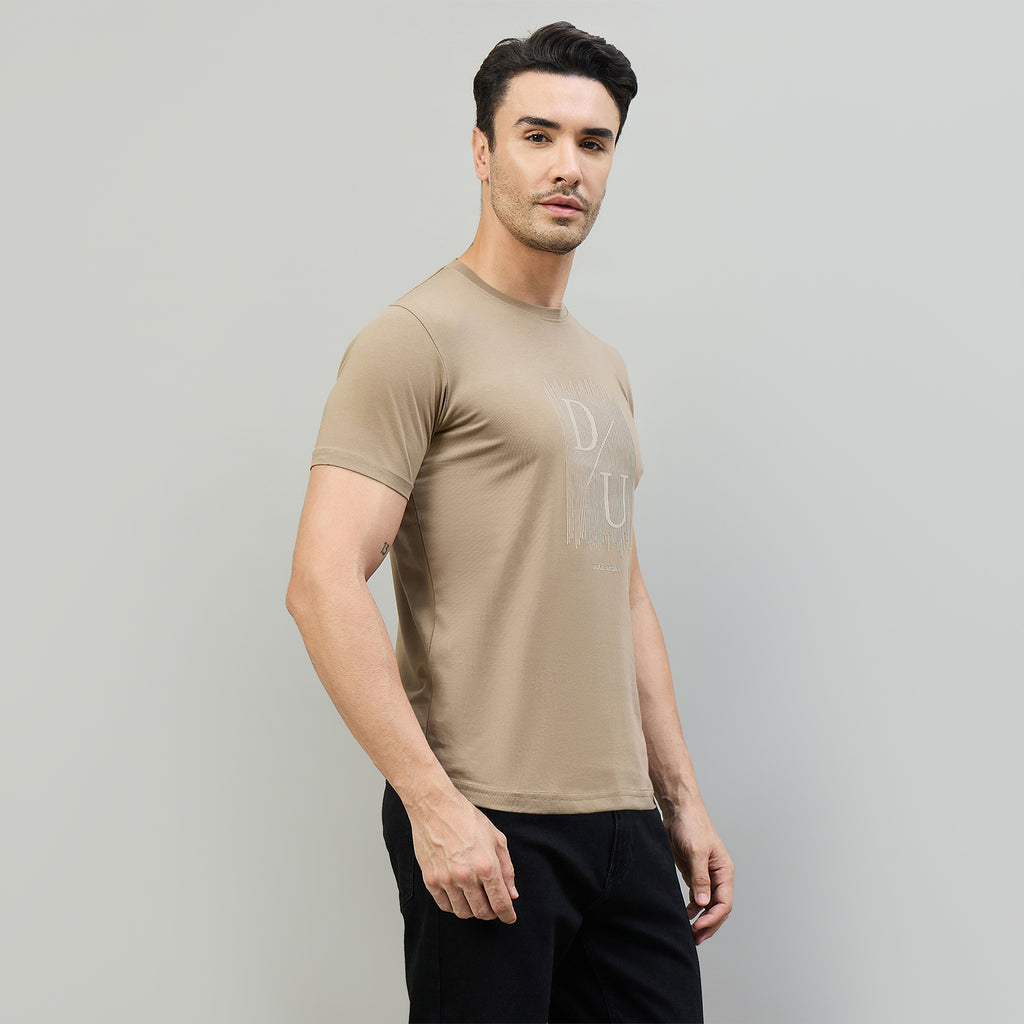 Duke Urban Men Half Sleeve Cotton Smart Fit Casual T-shirt (LF7803)