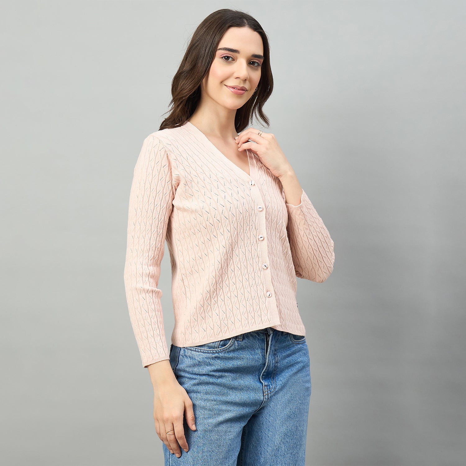 Duke Urban Women Round Neck Full Sleeve Sweater (SDS1524)